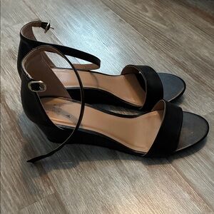 A New Day Black Heeled Sandals